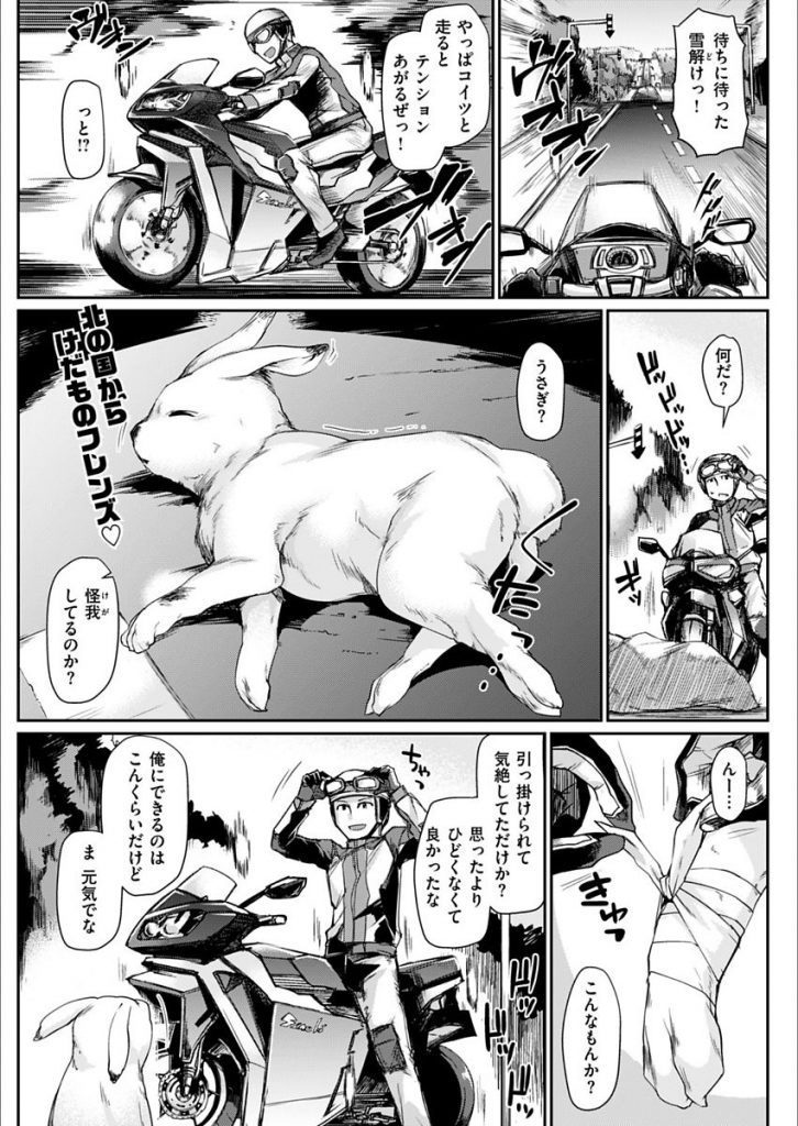 エロ漫画 助けた野生動物たちが人に化け恩返し うさぎ娘と狐娘と3pセックスを誘われ娘達と交尾しちゃう 月蜥蜴 暴走paydack えろまんが大好き エロ漫画同人誌